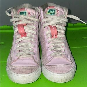 Nike Blush Pink High-Top Sneakers